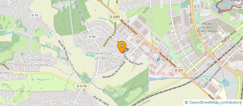 localisation de l'entreprise MADAME MARIELIS CACERES CERREDA  CHANTELOUP-EN-BRIE