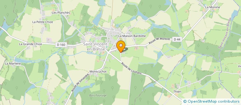 localisation de l'entreprise MADAME MARIELLA MILLET  SAINT-VINCENT-EN-BRESSE