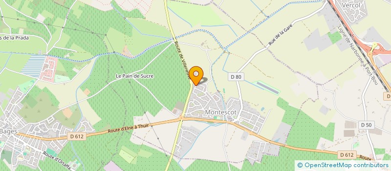 localisation de l'entreprise MADAME MARIELLE ALBANESE  MONTESCOT