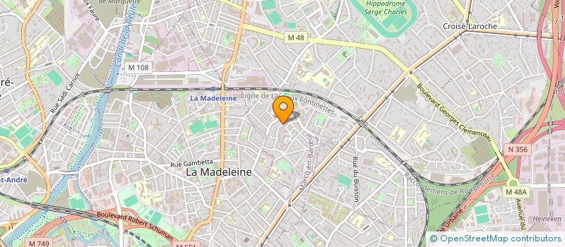 localisation de l'entreprise MADAME MARIELLE AUBIN à MARCQ-EN-BARŒUL