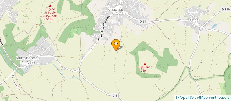 localisation de l'entreprise MADAME MARIELLE AUMASSON  CHAURIAT