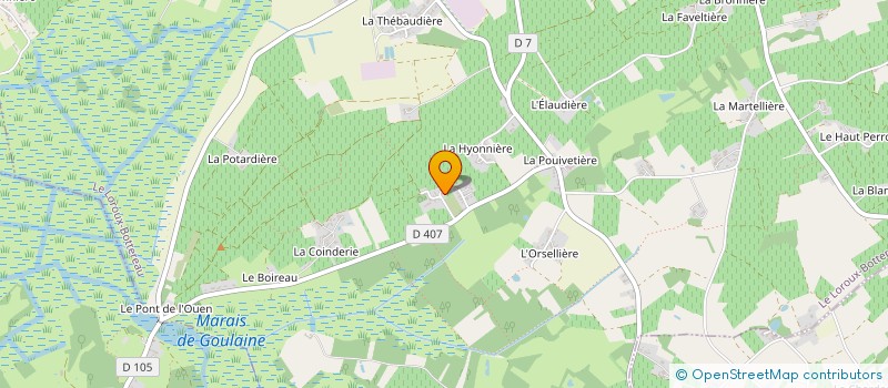 localisation de l'entreprise MADAME MARIELLE BADEAUD  LE LOROUX-BOTTEREAU