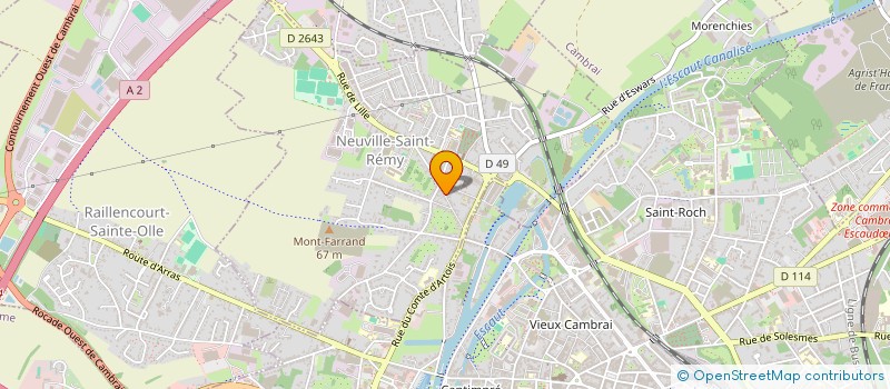 localisation de l'entreprise MADAME MARIELLE BALLAND  NEUVILLE-SAINT-REMY