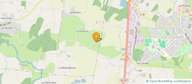 localisation de l'entreprise MADAME MARIELLE BAPTISTE  GUICHEN