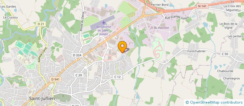 localisation de l'entreprise MADAME MARIELLE BERGER  SAINT-JUNIEN
