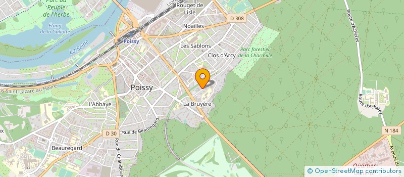 localisation de l'entreprise MADAME MARIELLE BERNIER  POISSY