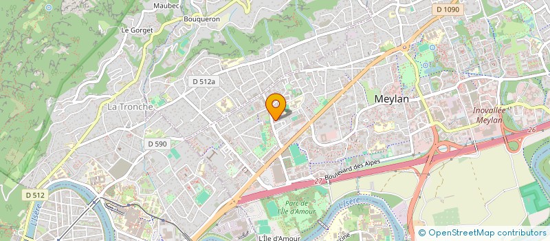 localisation de l'entreprise MADAME MARIELLE BESSE  MEYLAN