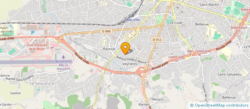 localisation de l'entreprise MADAME MARIELLE BILLOUX à ALBI