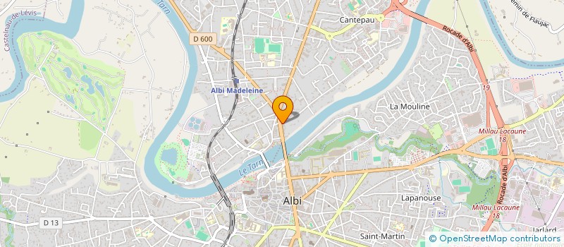 localisation de l'entreprise MADAME MARIELLE BLANC  ALBI