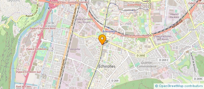 localisation de l'entreprise MADAME MARIELLE BLANCHARD  ECHIROLLES