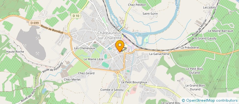 localisation de l'entreprise MADAME MARIELLE BOUTINAUD à CHATEAUNEUF-SUR-CHARENTE