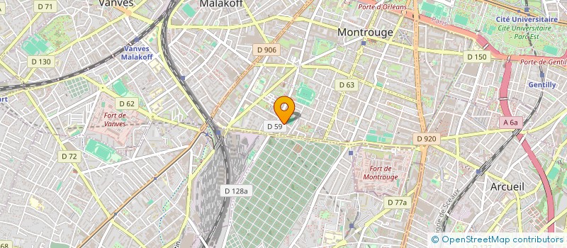 localisation de l'entreprise MADAME MARIELLE BREAS  MONTROUGE