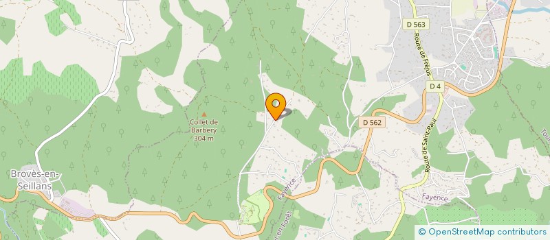 localisation de l'entreprise MADAME MARIELLE BRESOLIN  FAYENCE