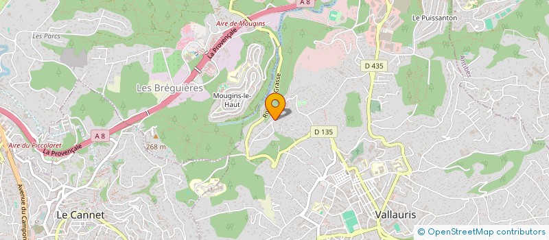 localisation de l'entreprise MADAME MARIELLE CARON  VALLAURIS