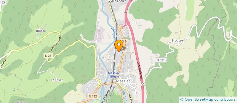 localisation de l'entreprise MADAME MARIELLE CHARBONNIER à MASSIAC