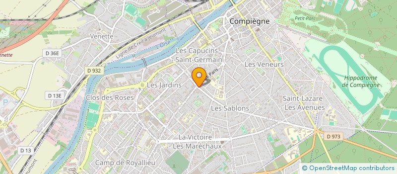 localisation de l'entreprise MADAME MARIELLE CLAIRON à COMPIEGNE