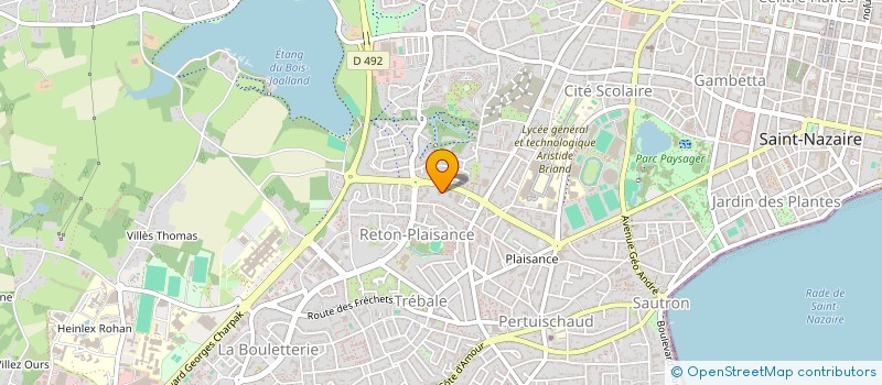 localisation de l'entreprise MADAME MARIELLE COURONNE  SAINT-NAZAIRE