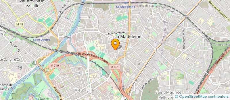 localisation de l'entreprise MADAME MARIELLE CROCHEZ à LA MADELEINE