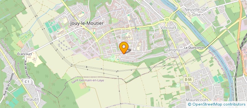 localisation de l'entreprise MADAME MARIELLE DEMUTRECY  JOUY-LE-MOUTIER