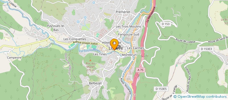 localisation de l'entreprise MADAME MARIELLE DUFRENE à LODEVE