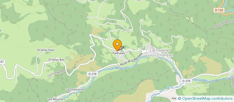 localisation de l'entreprise MADAME MARIELLE DUGUA  SAINT-JULIEN-D'INTRES