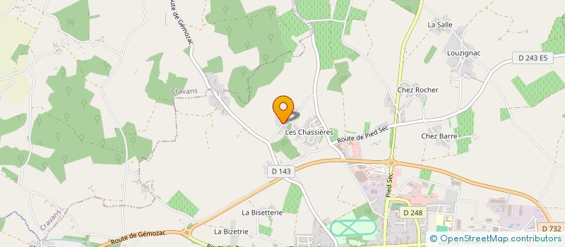 localisation de l'entreprise MADAME MARIELLE FAURE  CRAVANS