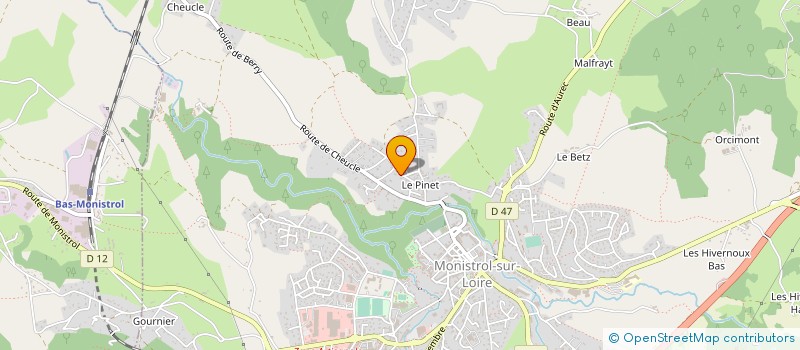 localisation de l'entreprise MADAME MARIELLE FOURCROY  MONISTROL-SUR-LOIRE