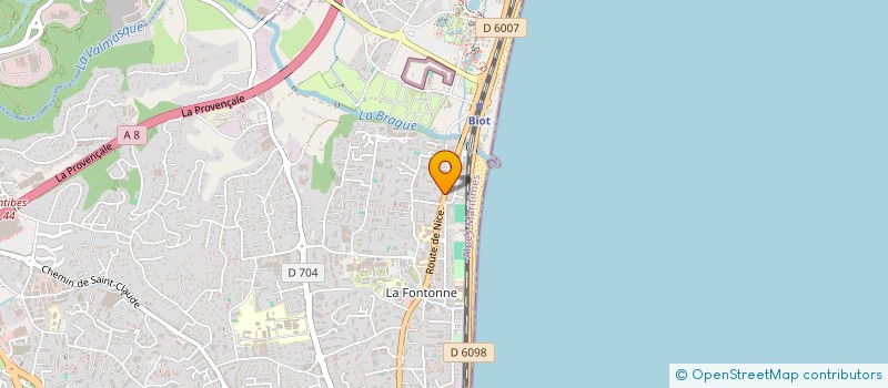 localisation de l'entreprise MADAME MARIELLE FOURNIER à ANTIBES