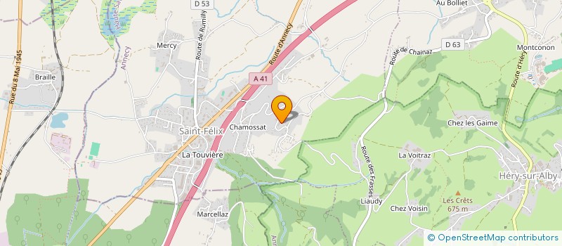 localisation de l'entreprise MADAME MARIELLE GAGET  SAINT-FELIX