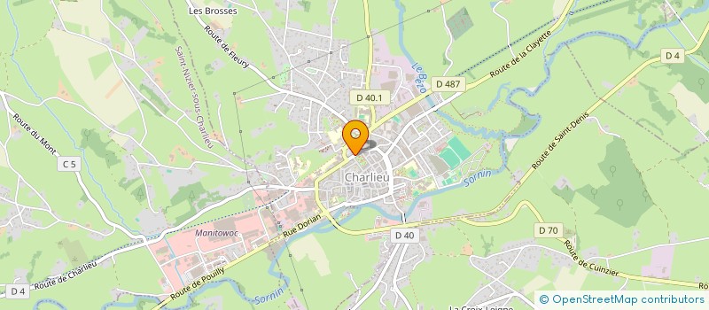 localisation de l'entreprise MADAME MARIELLE GILIBERT  CHARLIEU