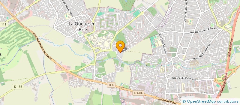 localisation de l'entreprise MADAME MARIELLE GIOVANI  LA QUEUE-EN-BRIE