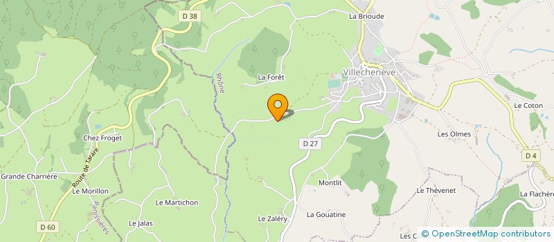 localisation de l'entreprise MADAME MARIELLE GONNACHON  VILLECHENEVE