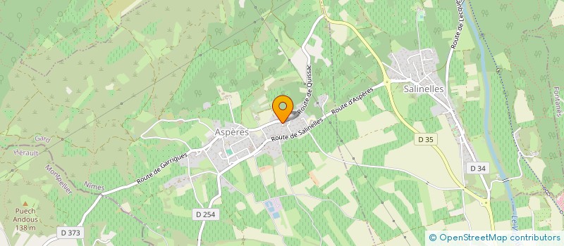 localisation de l'entreprise MADAME MARIELLE GONNET  ASPERES