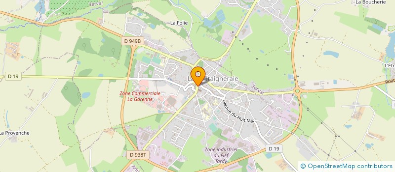 localisation de l'entreprise MADAME MARIELLE GROLLEAU  LA CHATAIGNERAIE