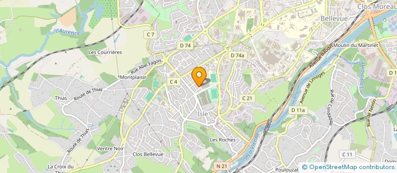 localisation de l'entreprise MADAME MARIELLE GROS  ISLE