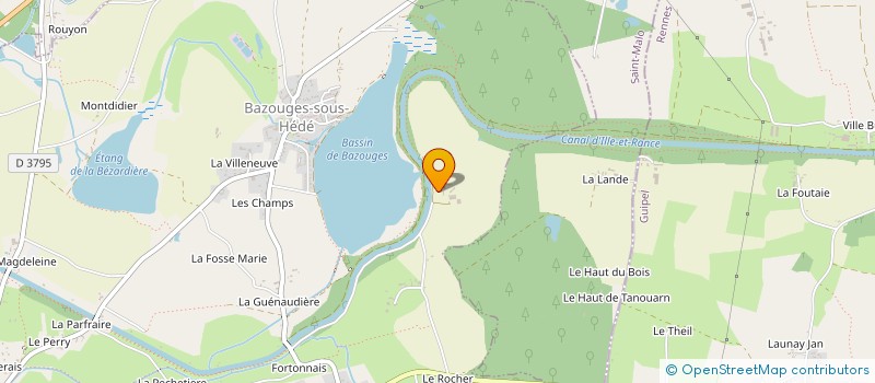localisation de l'entreprise MADAME MARIELLE GUILLE à HEDE-BAZOUGES