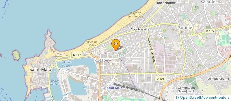 localisation de l'entreprise MADAME MARIELLE HAFFNER  SAINT-MALO