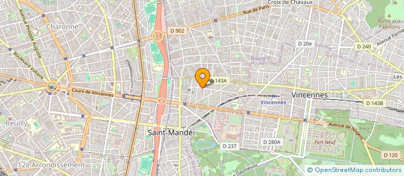 localisation de l'entreprise MADAME MARIELLE HAVY  VINCENNES