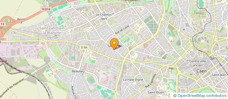localisation de l'entreprise MADAME MARIELLE HUE à CAEN