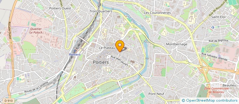 localisation de l'entreprise MADAME MARIELLE HUNEAU  POITIERS