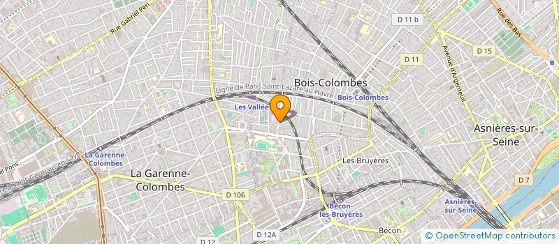 localisation de l'entreprise MADAME MARIELLE LEFORT à COLOMBES