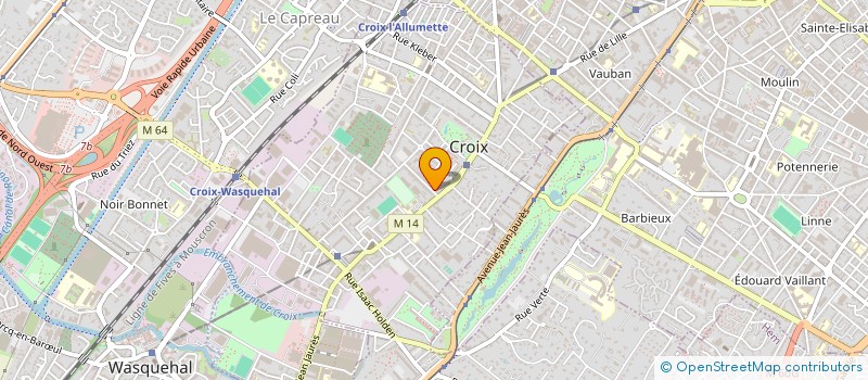 localisation de l'entreprise MADAME MARIELLE LESECQ  CROIX