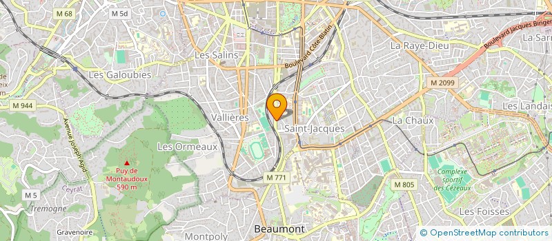 localisation de l'entreprise MADAME MARIELLE LONGEAC  CLERMONT-FERRAND