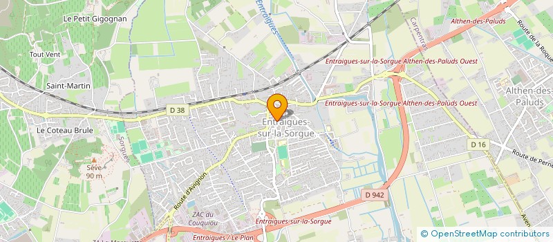 localisation de l'entreprise MADAME MARIELLE LOPEZ à ENTRAIGUES-SUR-LA-SORGUE