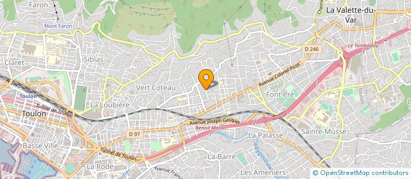 localisation de l'entreprise MADAME MARIELLE MACCIOCCHI  TOULON