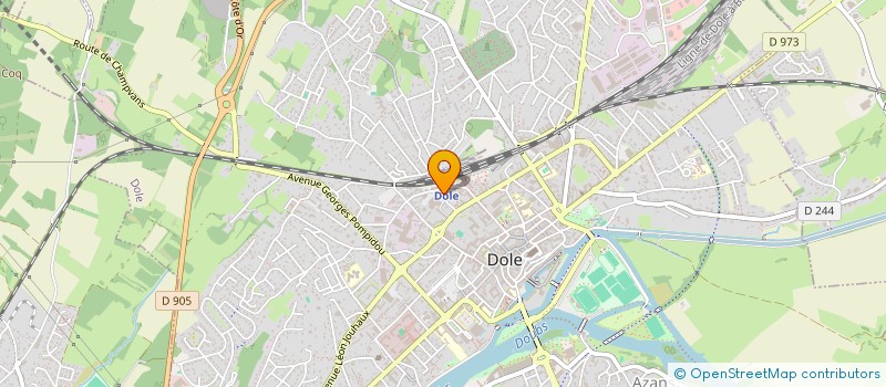 localisation de l'entreprise MADAME MARIELLE MENETRIER à DOLE