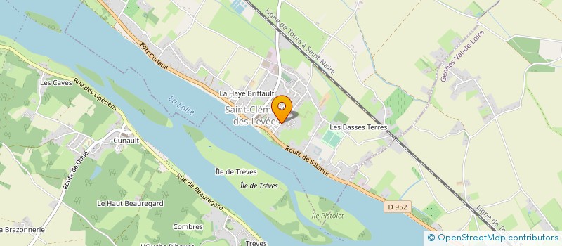 localisation de l'entreprise MADAME MARIELLE MOINE  SAINT-CLEMENT-DES-LEVEES