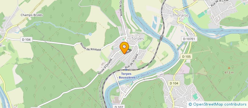 localisation de l'entreprise MADAME MARIELLE MOLLET  TORPES