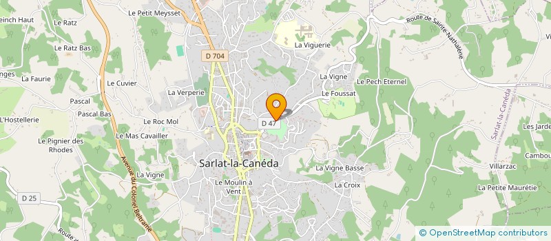 localisation de l'entreprise MADAME MARIELLE MONTURET  SARLAT-LA-CANEDA