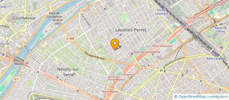 localisation de l'entreprise MADAME MARIELLE MOREAU à LEVALLOIS-PERRET